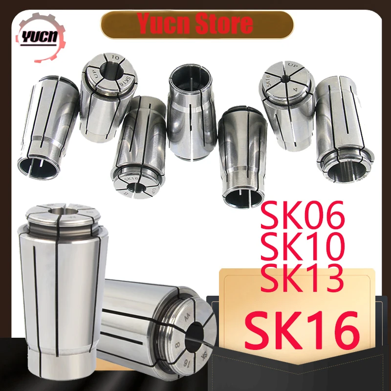 

SK16 Collet High Precision 0.003 Collet SK Chuck CNC Lathe Milling Cutter Chuck Collet Tool Holder 3~16mm 1/8 Hole Chuck Collet