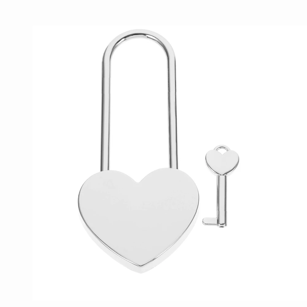 Heart Padlock Couple Love Lock Bridge For Her Him Engagement Wedding Anniversary Valentine'S Day Travel Gifts