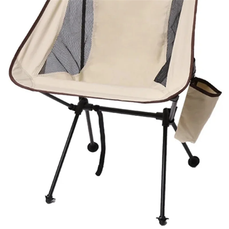 

XSXS-Portable Outdoor Moon Chair Folding Recliner With Pillow Fishin’ Chair Moon Style Folding Chair