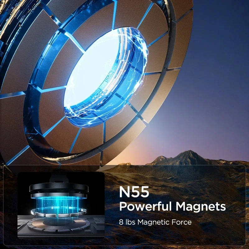 Joyroom Magnetic MagSafe Foldable Car Phone Mount for 3