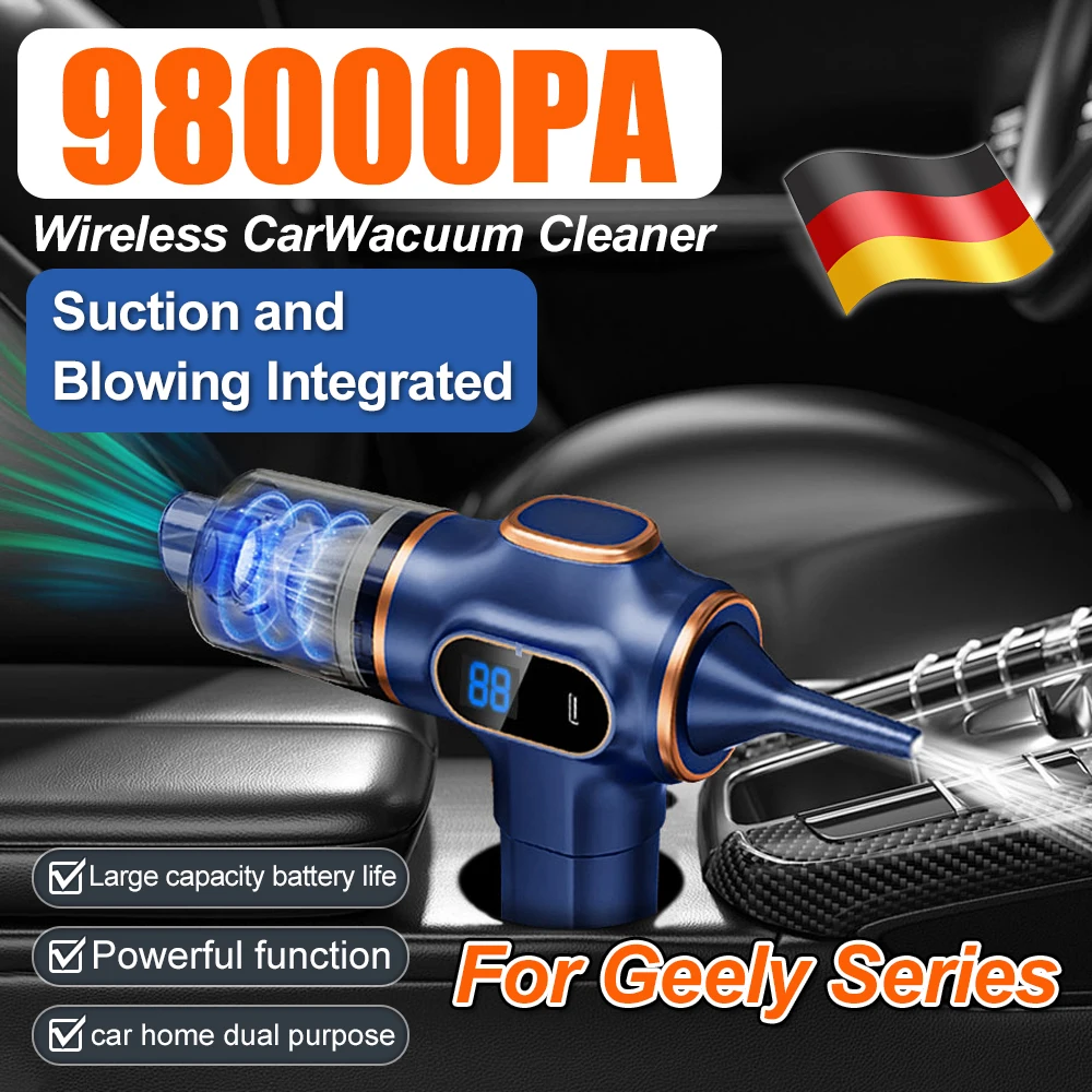 

Car Vacuum Cleaner 98000PA Strong Suction Portable Handheld Wireless Car Cleaner Mini Vacuum Cleaner Cleaning Machine For Geely