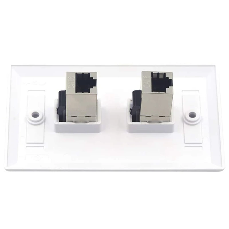 RJ45 Cat6 Shielded In-Line Coupler 25-Pack, Cat 6 Female To Female Keystone Jack 8P8C Cat5e Modular Connector