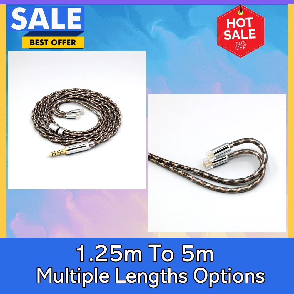 

TypeX 25AWG Litz Shielding 7n OCC Earphone Cable For Anole V3C V3-S UE11 UE18 pro QDC Gemini Gemini-S V6-C 0.78mm 2pin LN008913