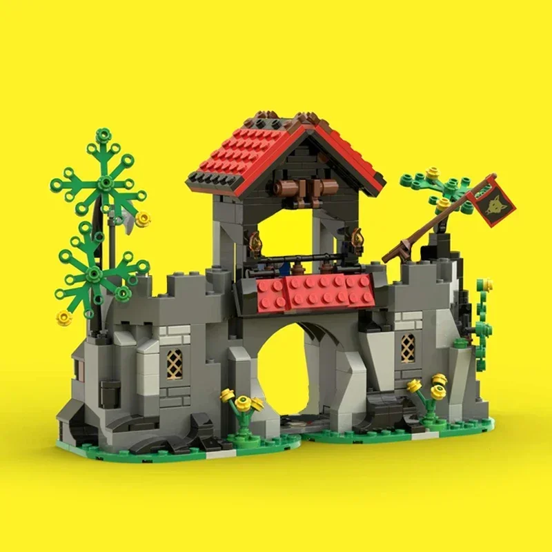 Medieval Castle Model Moc Building Bricks Lion Warrior Castle Technology Modular Blocks Gifts Christmas Toys DIY Sets Assembly