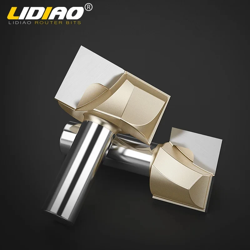 LIDIAO 6/6.35/12.7mm Shank Cleaning Bottom Engraving Router Bit Carbide Wood Milling Cutter End Mill Woodworking Tools