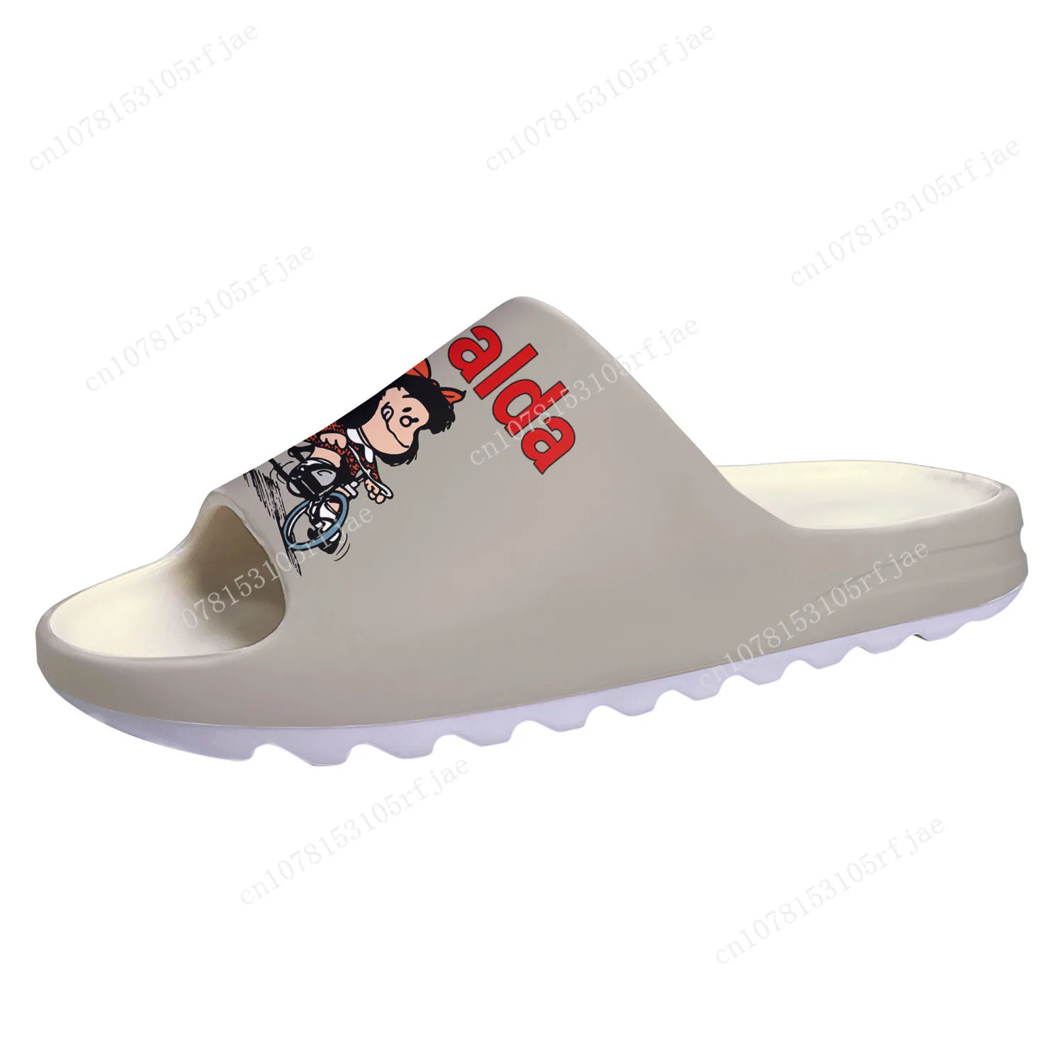 Hot Mafalda Custom Soft Sole Sllipers Cartoon Mens Womens Teenager Fashion Home Clogs Custom Made Water Shoes on Shit Sandals