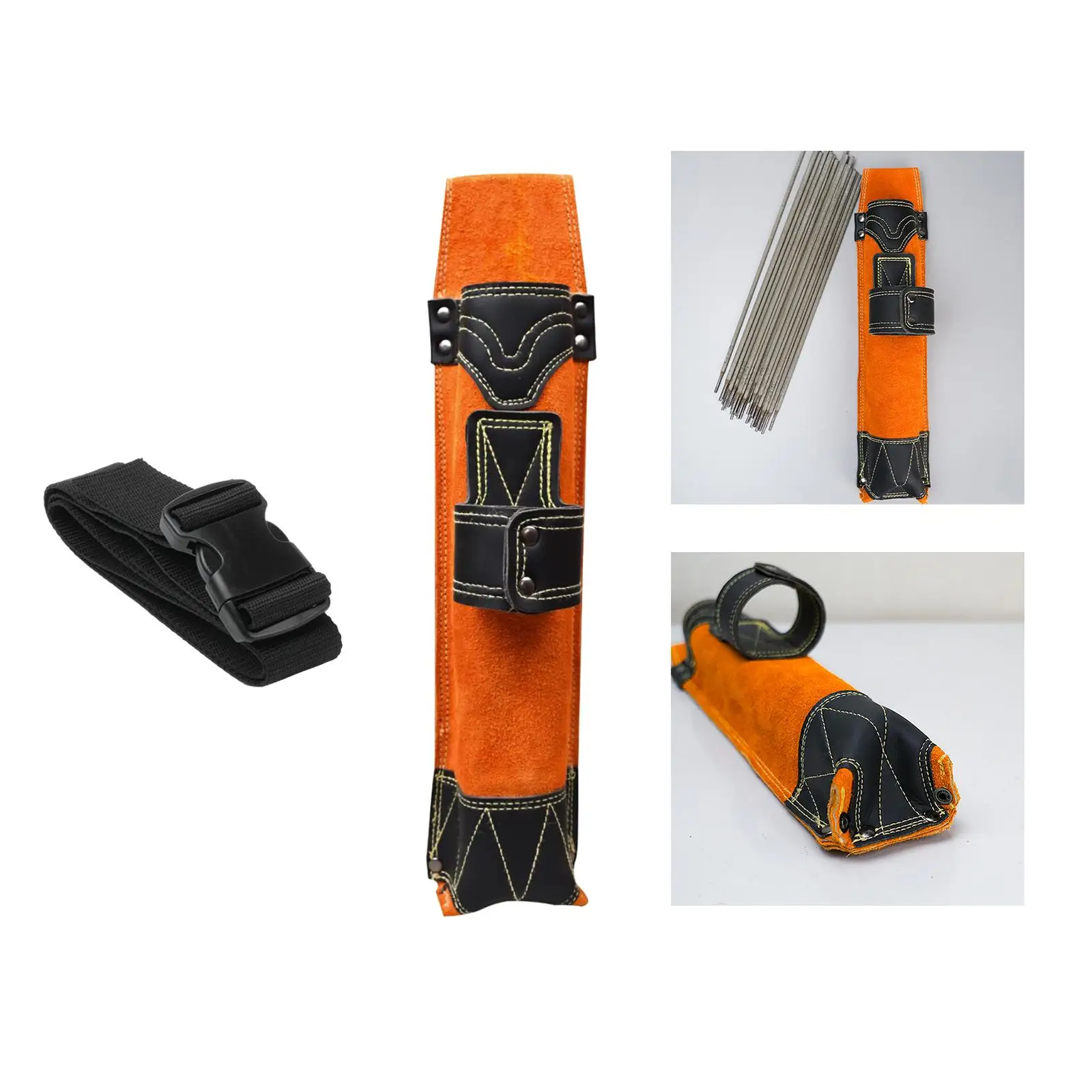 Welding Rod Holder Waist Pouch with Adjustable Belt for Safe Storage