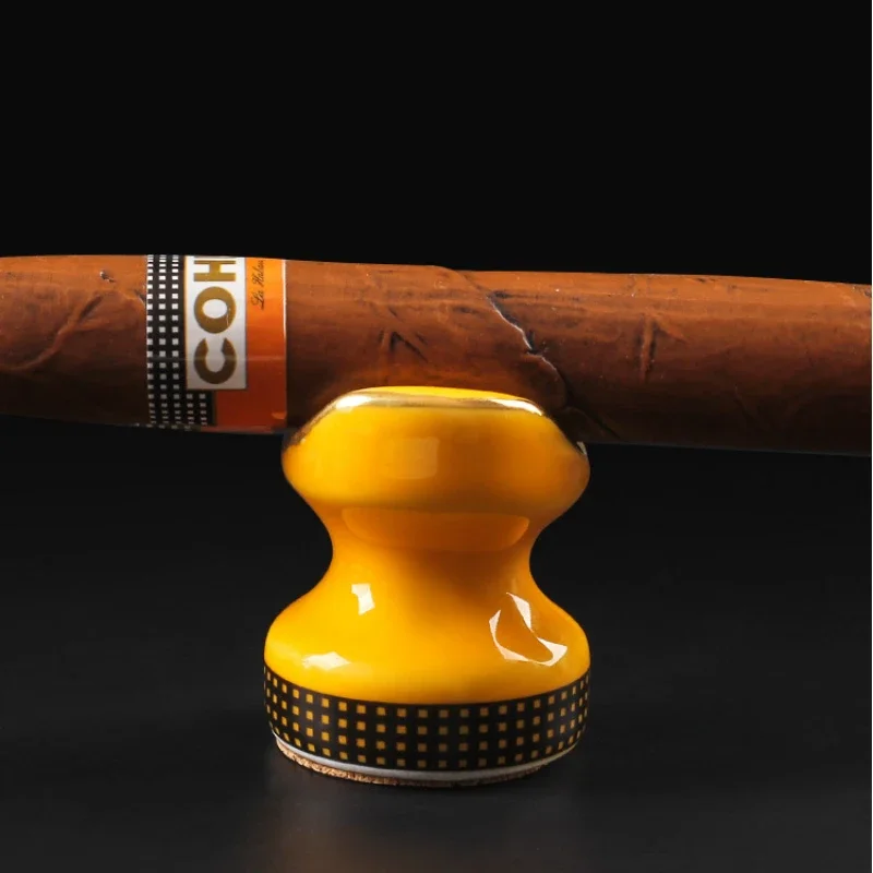 Ceramic Cigar Stand Holder Cigar Display Stand Rack Holder Mini Travel Cigarette Cigar Rack Ashtray Holder Smoking Accessories