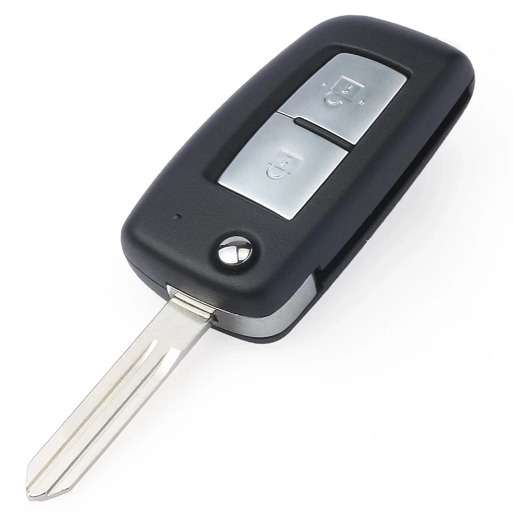 KEYECU-Auto Flip Remoto Key Fob, 2 Botões, 433MHz, PCF7961M, Chip 4A para Nissan Qashqai X-Trail Pulsar Micra Juke, FCC # CWTWB1G767