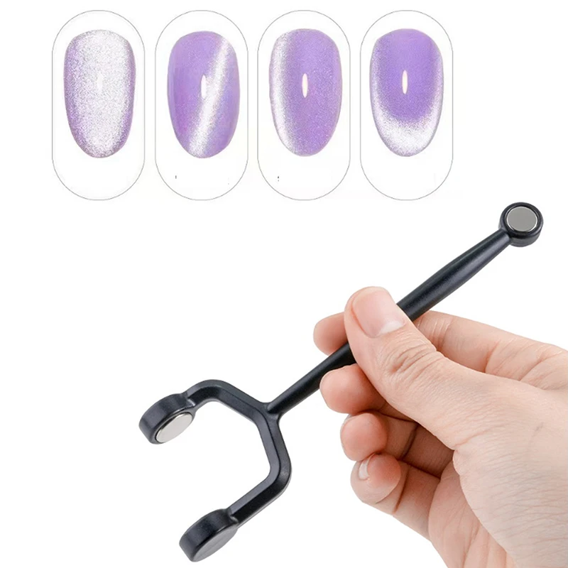 Y 字型強力なスティック爪キャットアイダブルヘッド UV ジェルポリッシュネイルアートツール効果マニキュアマグネットスティックマニキュアツール