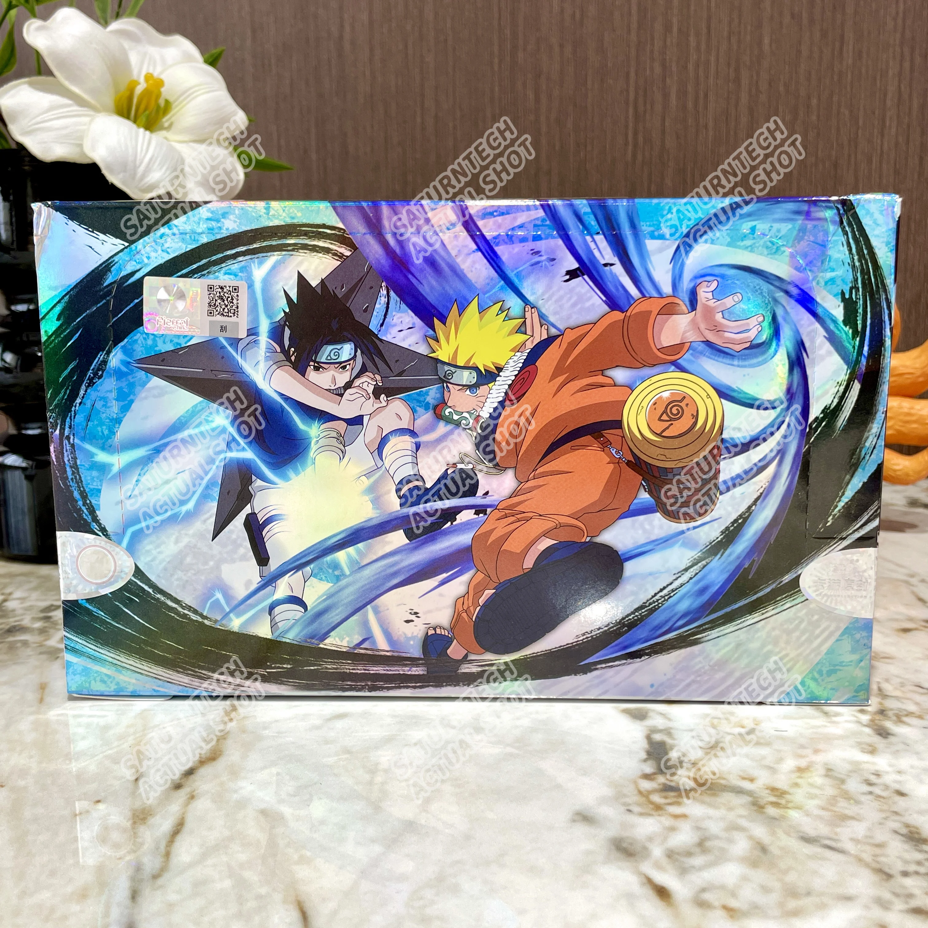Genuine KAYOU Naruto Card Box New T2W8 Anime Collection Card  Sasuke Hinata SE BP NR CR Ninja Booster Pack Children‘s Toy Gift