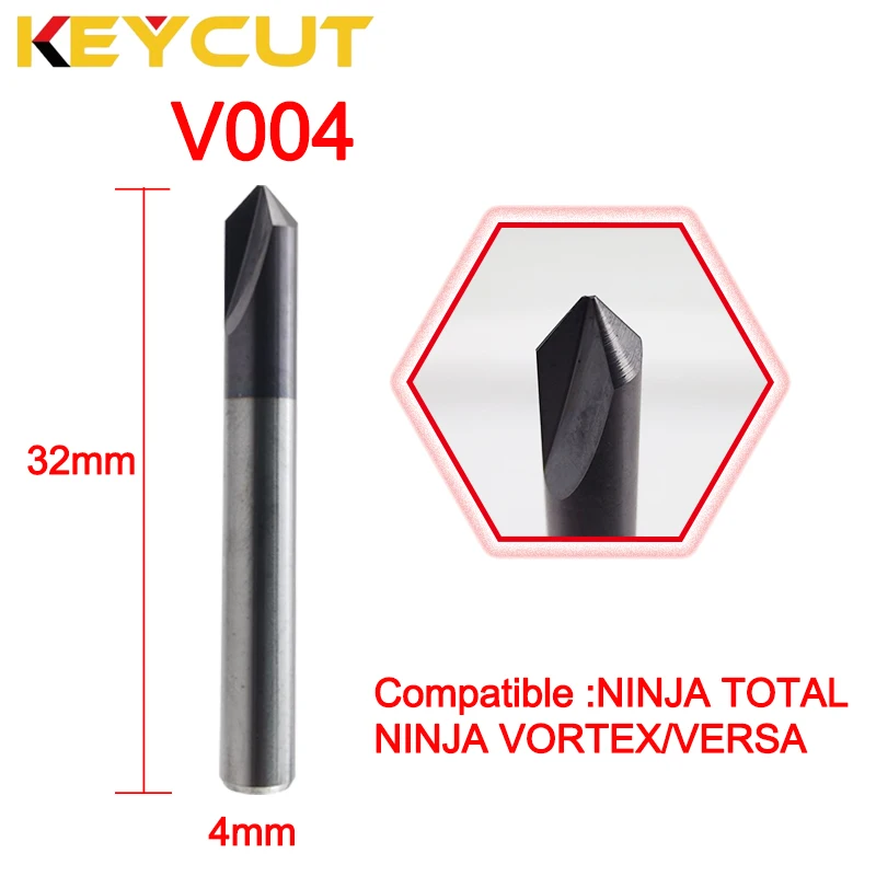 

Keyline V004 Milling Cutter Fits KEYLINE NINJA TOTAL Keyline Vortex KEYLINE Versa Key Machine Aftermarket