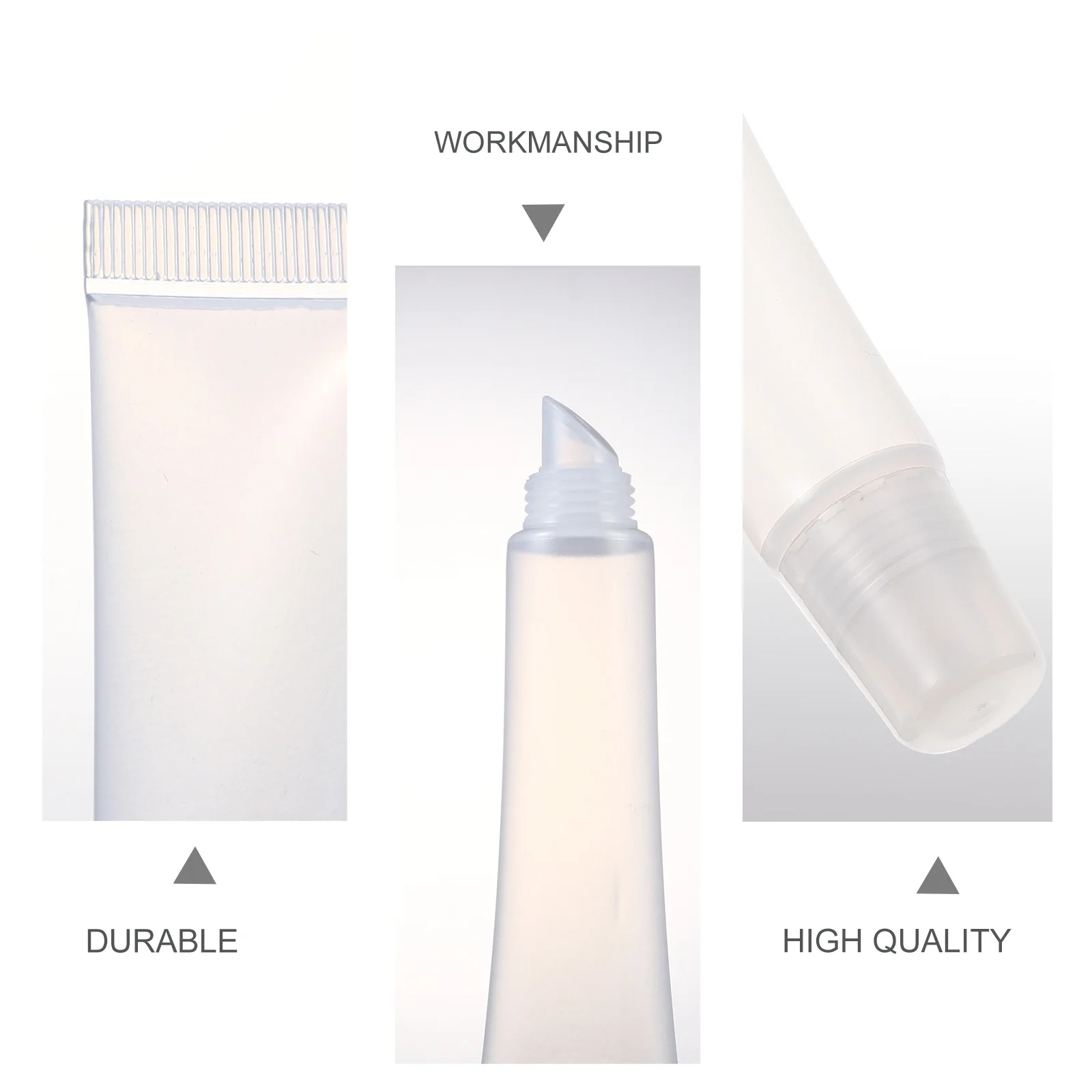 10pcs Empty Gloss Tubes Mini Portable Travel Use Small Lip Gloss Holder Refillable Containers For Diy Lip Glazes Storage