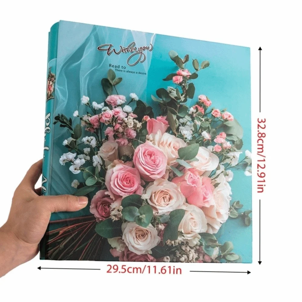 6 Inch 500 Pockets Photo Album Large Capacity Insert Pocket Slip-in Picture Albums Laminated Scrapbook Album Home Storage