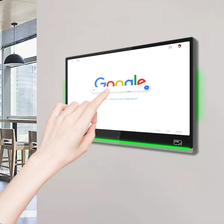 Wall-mounted digital signage and display 15-inch poe meeting room classroom schedule display digital touchscreen
