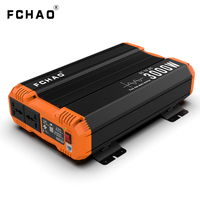 FCHAO Pure Sine Wave Inverter 12V 24V 48V To 220V 230V LCD Display Auto Accessories Power Converter For Home Camping  And RV