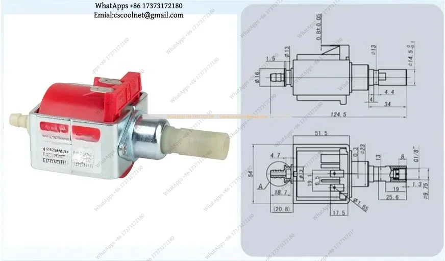 k06 JYPC-501P AC 127V 45W Electromagnetic Solenoid Water Pump For Coffee Machine Electric Irons Steam Mop Cleaner