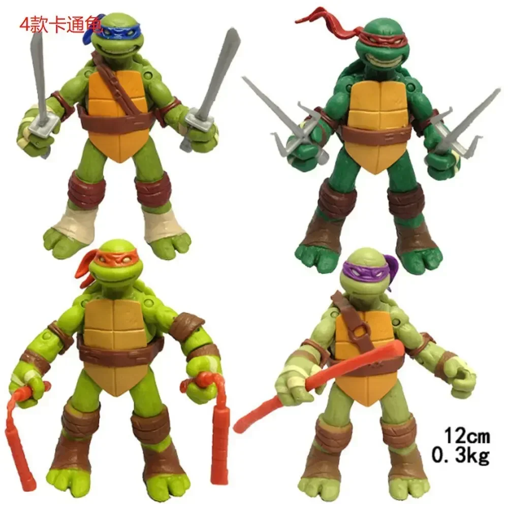 4 pièces-6 pièces tortues Ninja film dessin animé Version Raphael poupée figurine modèle anniversaire jouets