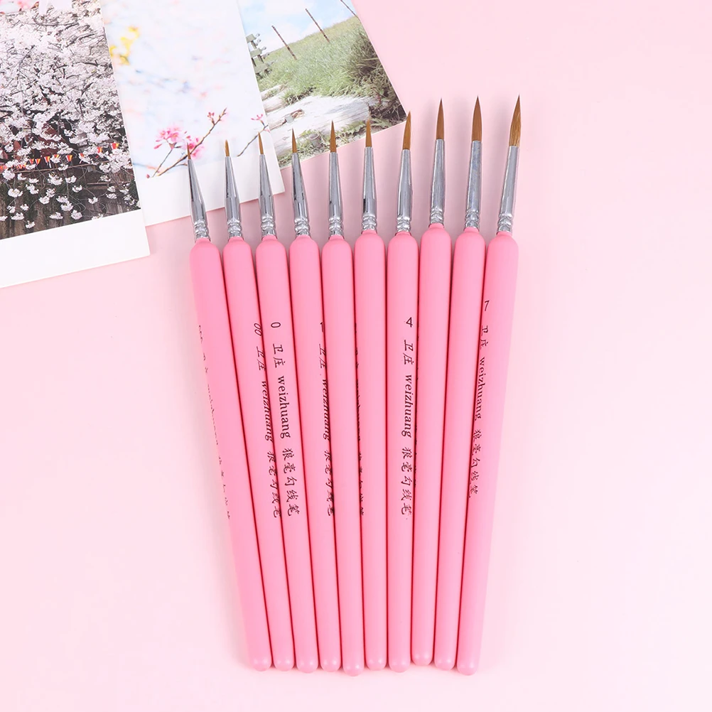 

4pcs Painting Brushes Set Durable Long Lasting Travel Organization Artists Kids Beginners Professionals Acrylic Watercolor Oil