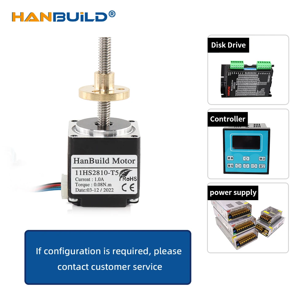 Imagem -04 - Motor do Parafuso Nema11 com Ligação Trapezoidal para o Instrumento de Desenho Haste do Parafuso Deslizante 28 Linear 11hs2810-t5*2 L50 mm 100 mm 150 mm
