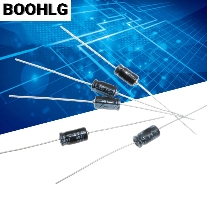 10PCS 10UF 35V Nijikang fever Electrolytic capacitor 35V 10UF 6X11 axial