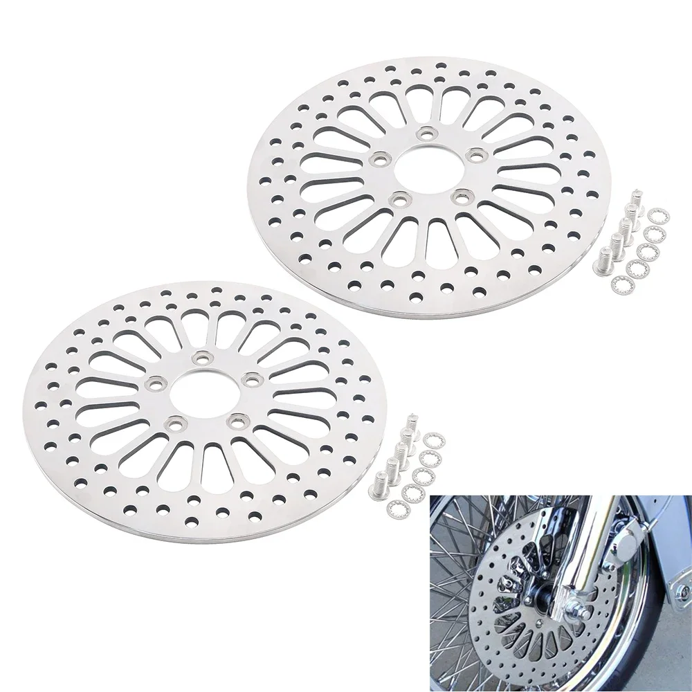 

11.8" 300MM Front Brake Disks Discs Rotors For Harley FLHR Road King FLHX Street Glide FLTR FLHR FLTRX FLHT Electra Glide FLHP