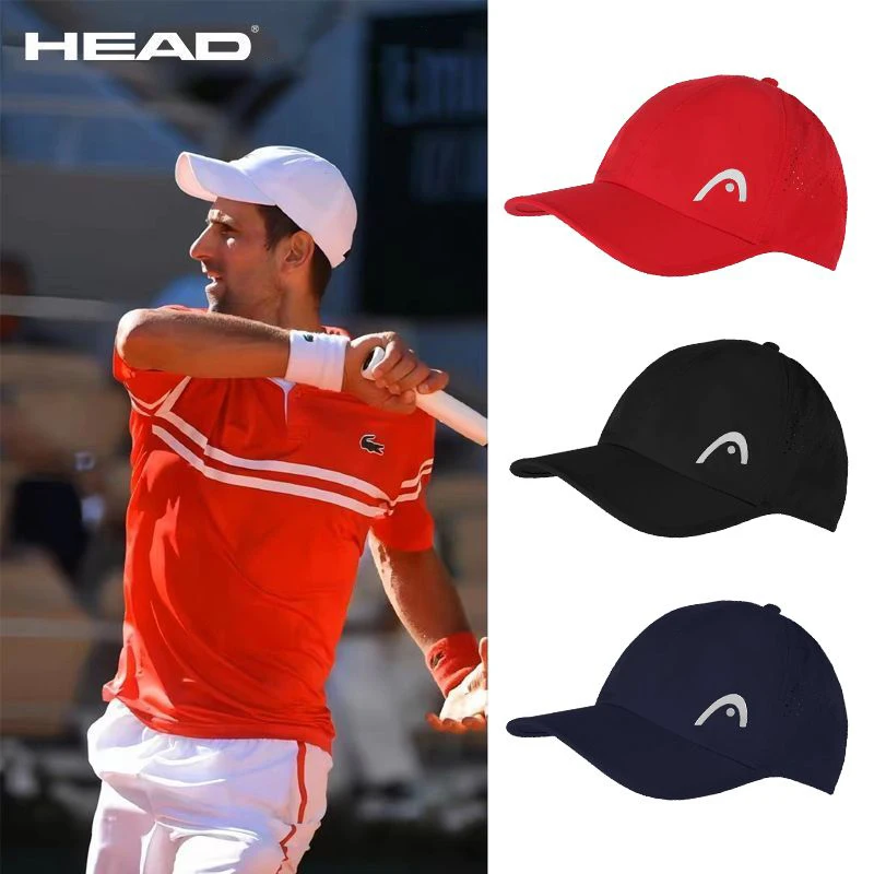 HEAD Breathable Air Sun Hats Men Women Adjustable Visor UV Protection Top Empty Solid Sports Tennis Running Sunscreen Cap Hat