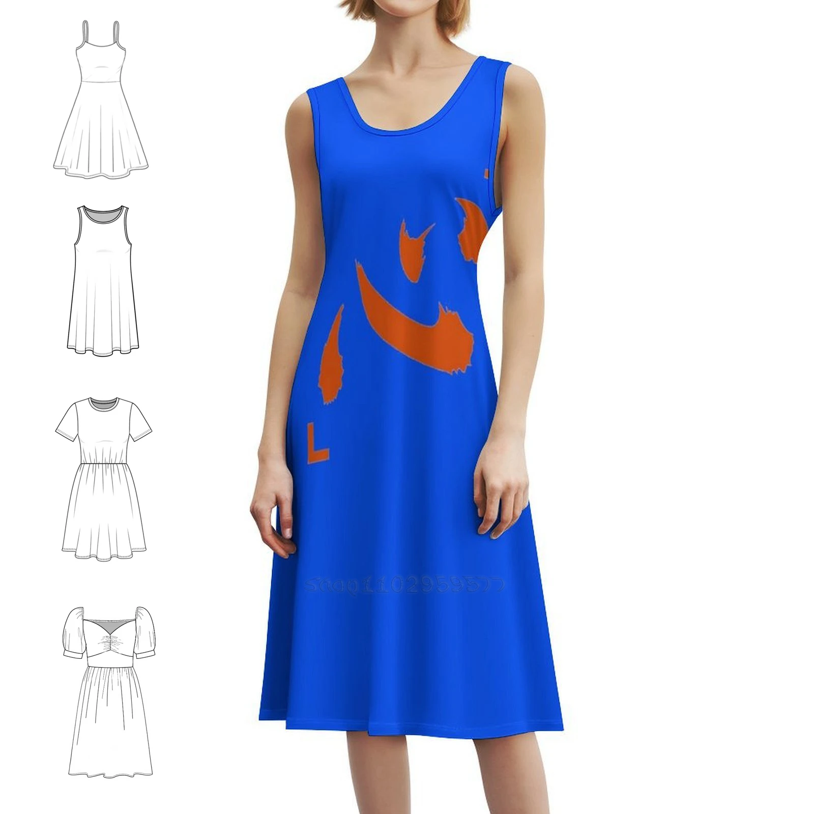 Netero القلب قميص كلاسيكي تي شيرت الأزهار سموك فستان للنساء الربيع الصيف فستان كاجوال للحزب Netero القلب فساتين نسائية