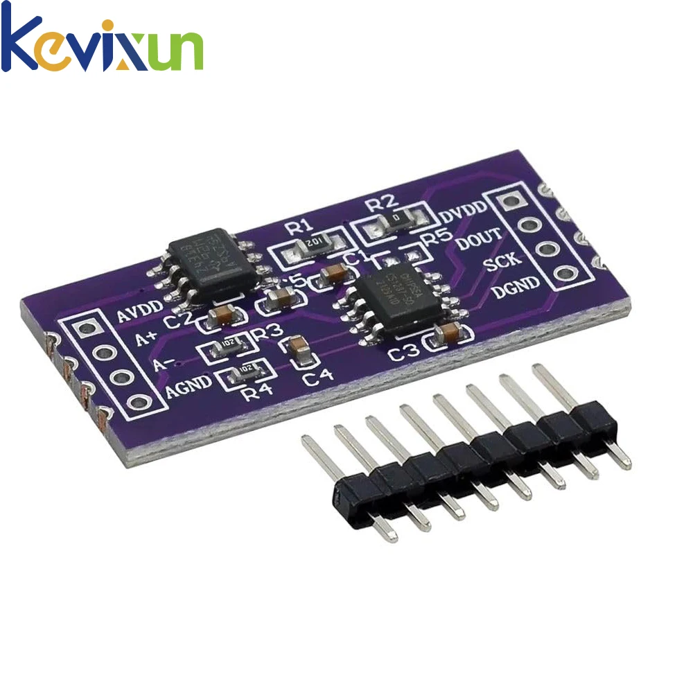 CS1237 24-bit ADC Module Onboard TL431 External Reference Chip Single-channel Weighing Sensing 24bit CS1238 Dual Channel