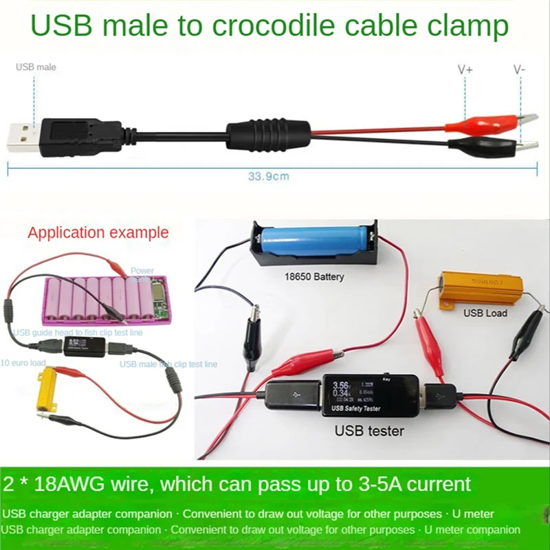 Ac56-2Pcs Usb Allig… - image