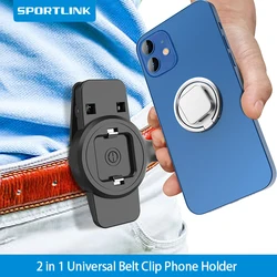 SPORTLINK Universal Belt Clip Phone Holder with Quick Mount for iPhone 13 12 11 X 7 Plus Samsung Galaxy Note 8 S10 Xiaomi Huawei