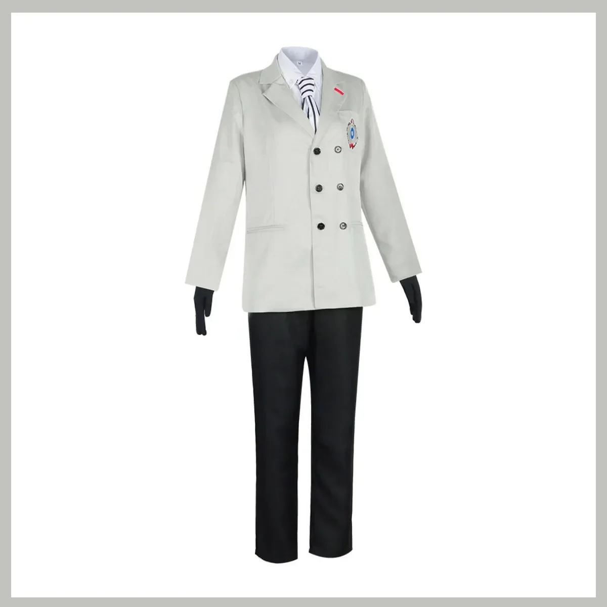 Anime Game Persona 5 Cosplay Fantasia, Fato de Dia das Bruxas, P5 Corvo Uniforme Escolar, Casaco, Camisa, Peruca, Adulto, Homem, Akechi Goro