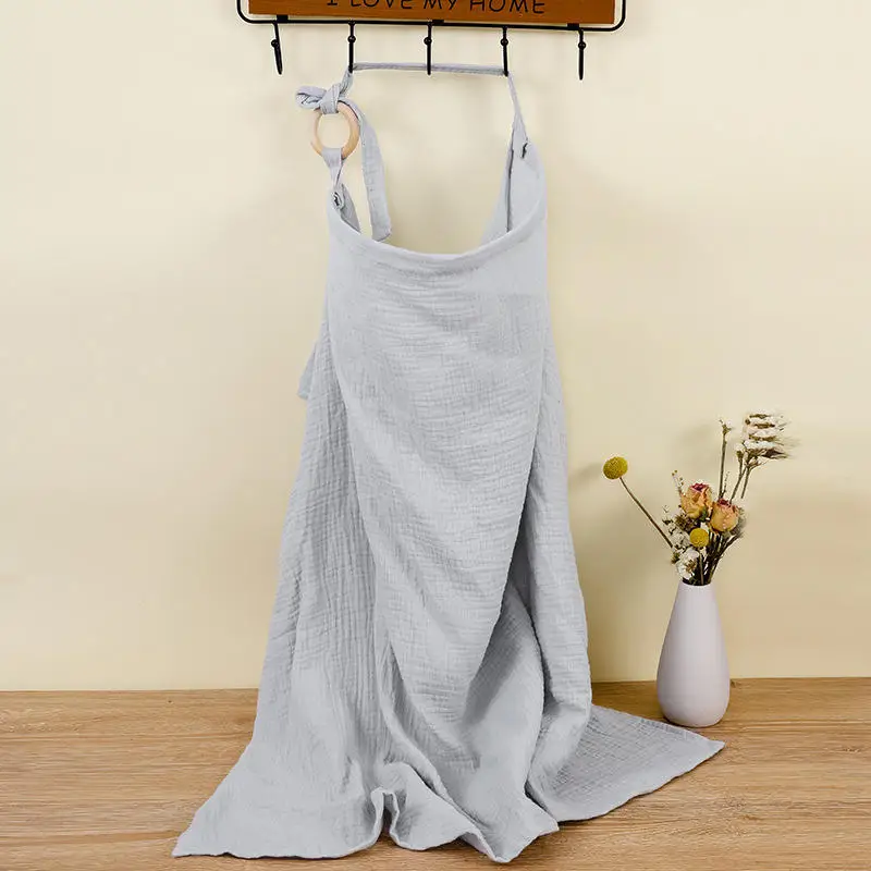Baby Nursing Cover Breathable Nursing Cover With Arched Neckline Women's Mum Nursing Apron Soft And Breathable Pure Cotton