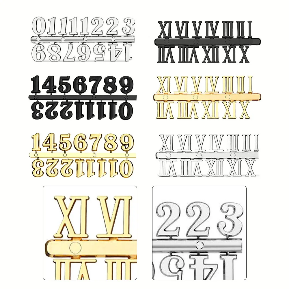 

DIY Clock Numbers Roman Numerals Quartz Needle Wall Clocks Replacement Parts And Accessories Home Decoration Supplies
