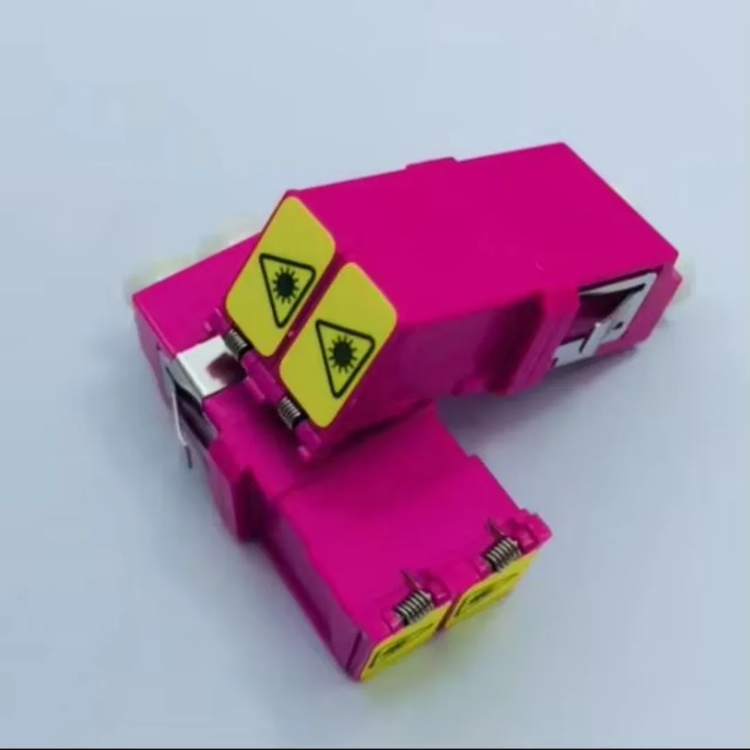 

оптоволоконный адаптер, 100 шт., LC/APC, фланец с затворюванием, безфланцевый соединитель APC FTTH с открытым пылевым затвором, избегайте лазерного зеленого цвета, 0,2 дБ