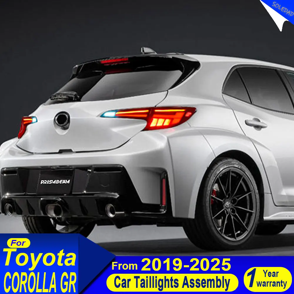 Car Taillights For Toyota GR Corolla Hatchback 2019 2020 2021 2022 2023 2024 2025 Taillamp Rear Lamp Brake Fog Turn Signal