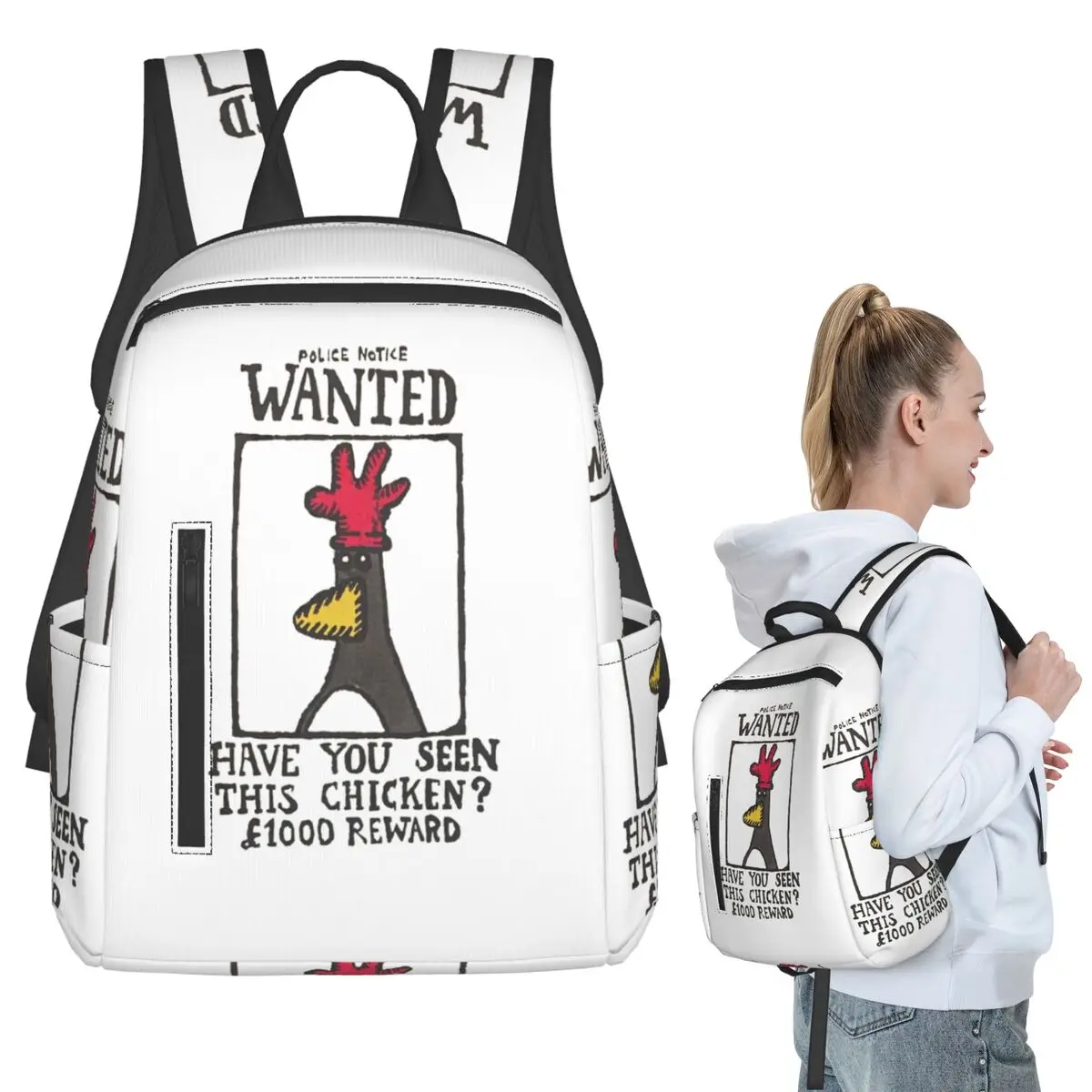 

Have You Seen This Chicken Backpack Student BookBag Kids School Bag Computer Shoulder Bags Boys Girls