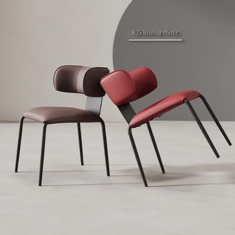Light Luxury Minimalist Dining Chairs Modern Home Furniture Living Room Comfortable Single Seat