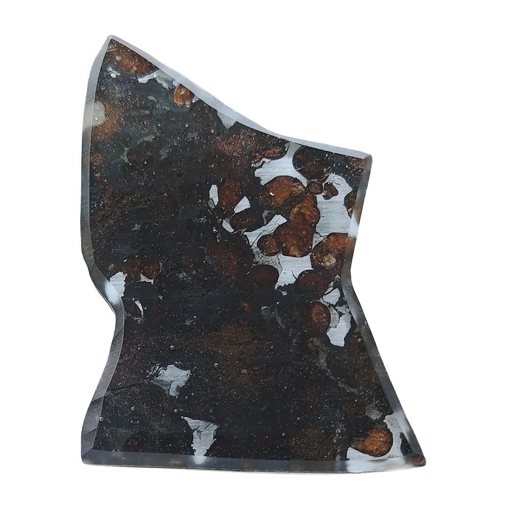 22.5g SERICHO Pallasite Olive Meteorite Slices Natural Meteorite Material Sliced Collection - From Kenya - TA298