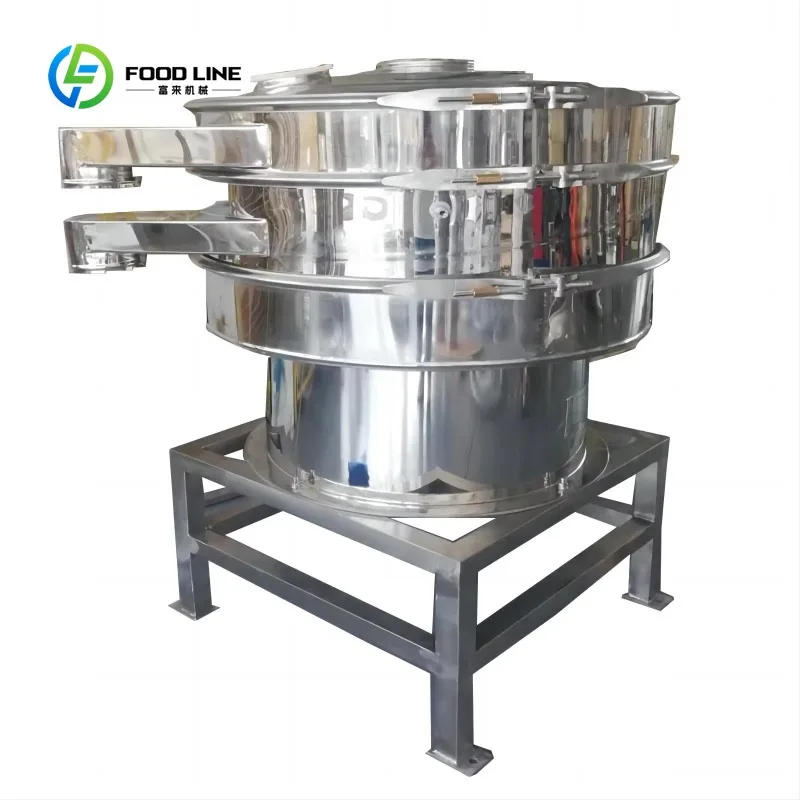 Vibrating Screening Machine Motor-Driven High Mobile Sieving Equipment Ultrasonic Stainless Steel for Food Chemical Fine Powder
