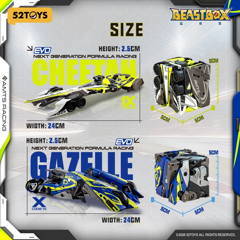 Nouveauté 2026 52toys INFINITYBOX Ib-16 Machine Evo Figurine d'action transformable, jouet de collection multi-formes