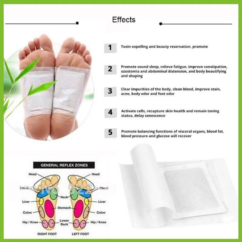 Chinese Medicine Foot Patch Detox Dehumidification Weight Loss Sleeping Natural Herbal Foot Patch Old Beijing Stickers Feet SPA