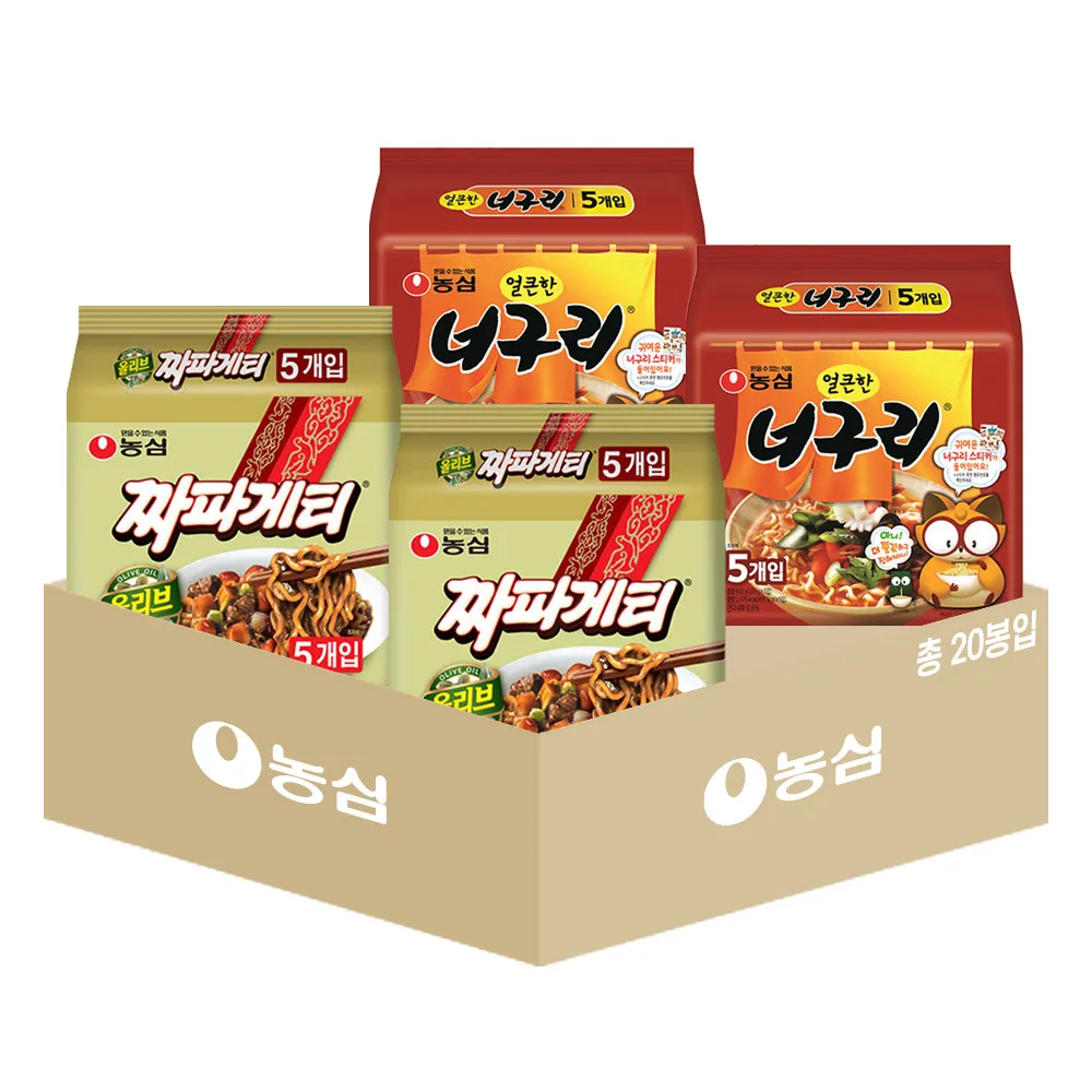 Nongshim حقيبة مختلطة ، 20 حقيبة