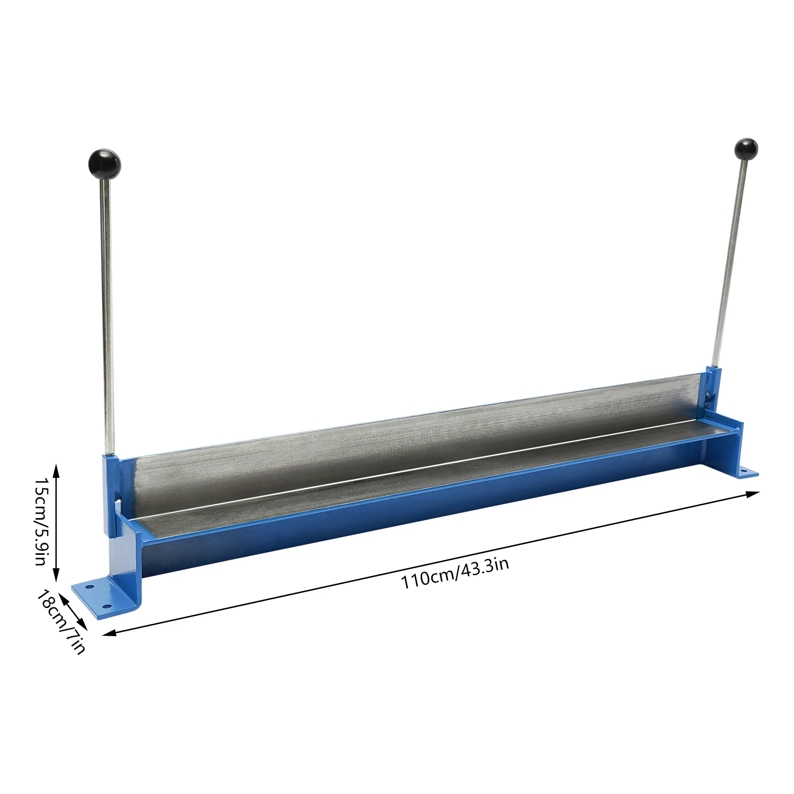 Image of Blechbiegemaschine für Metallstahlplatten 0-90 Grad ° Einstellbare Winkel-Handbremse mit Verlängerten Griffen