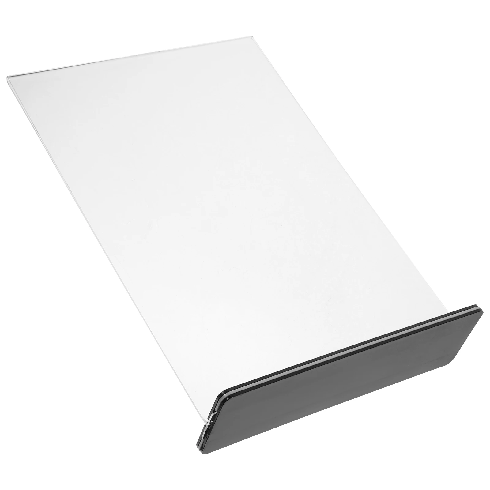 حامل علامة أكريليك على شكل حرف T مقاس A4، حامل عرض قائمة مزدوج الجوانب لمطعم المكتب ومتجر الطاولة يستخدم حامل علامة الأكريليك #5