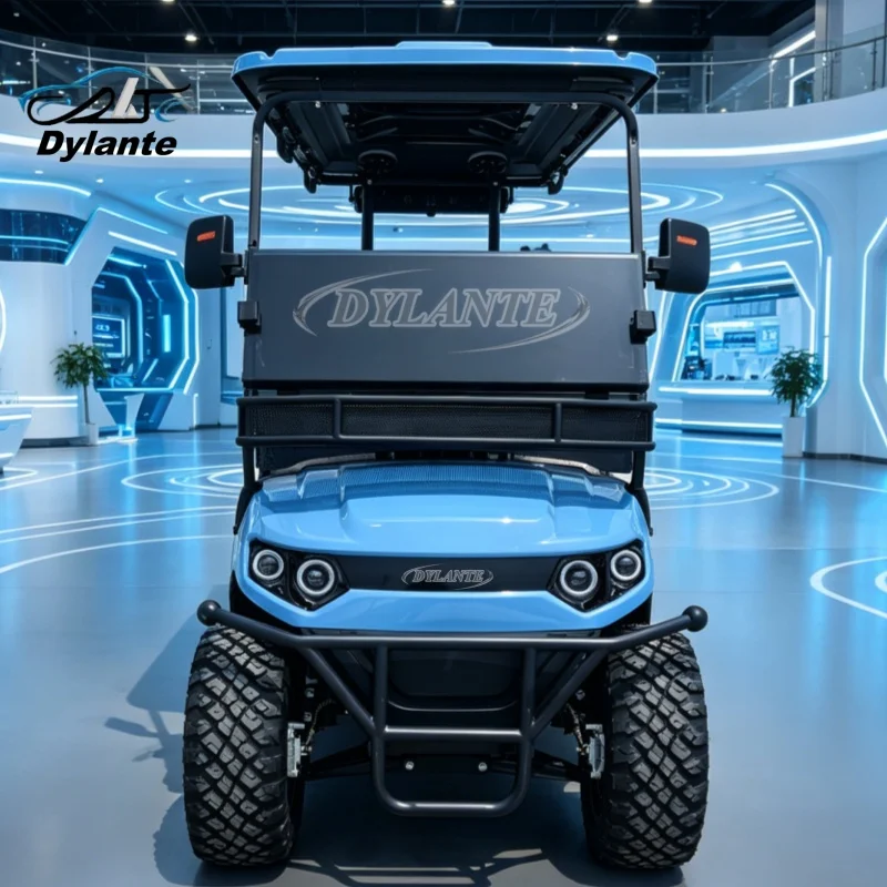 Off road 2-4 seater Electric Golf Cart with Sound Bar Custom Body Color Seat Color Lifted Buggy Golf Car