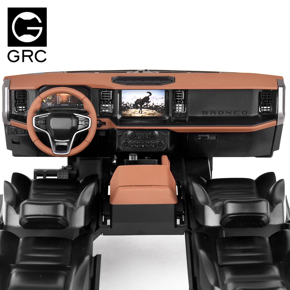 For 1/10 Rc Crawler Car Traxxas Trx4 Bronco 2021 Interior Dashboard Simulation Central Control Seat Modification Part G175g