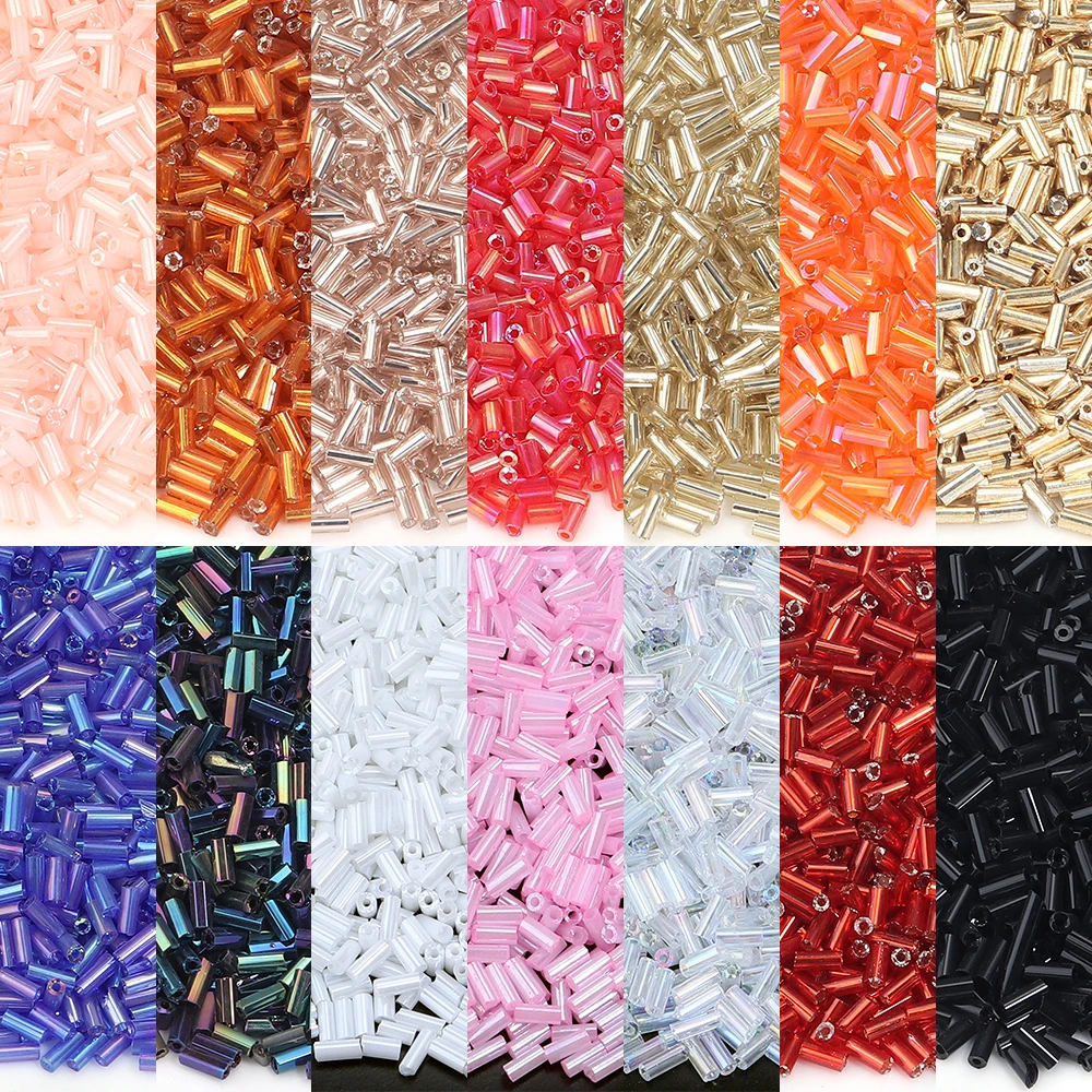 1450 pçs/lote 4mm contas de semente de vidro tubular linhas de cor pura solta espaçador contas de semente para diy jóias fazendo pulseira artesanal
