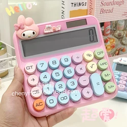 Kuromi Sanrio-calculadora portátil de dibujos animados para niñas, juguete Kawaii, My Melody, 8 dígitos