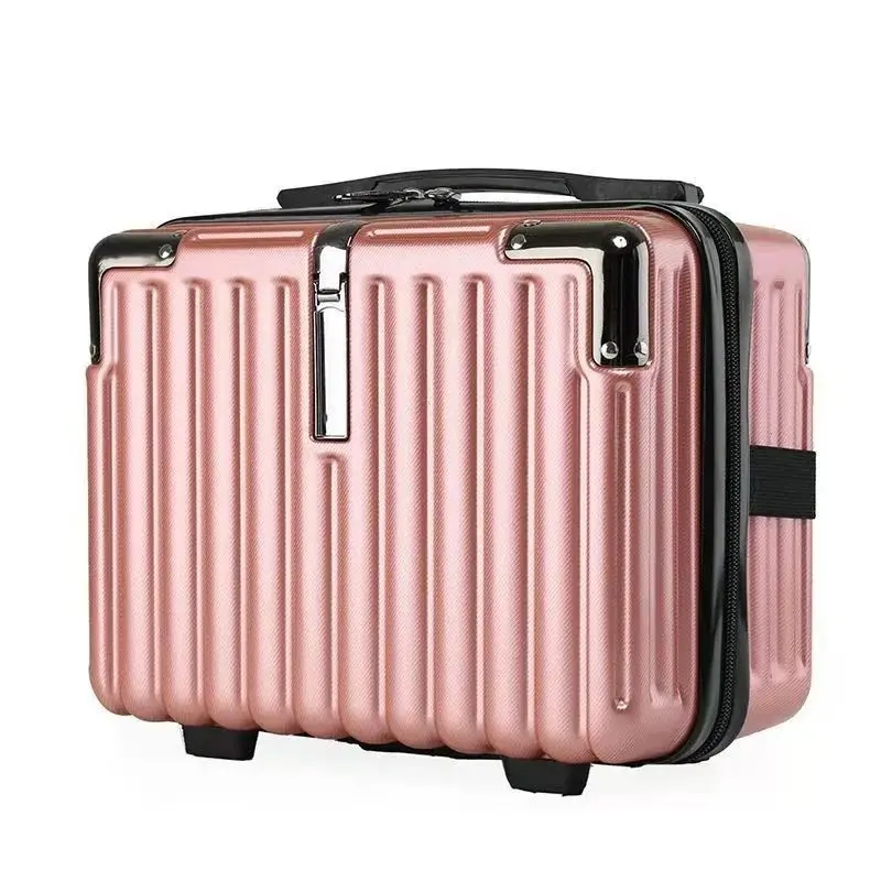 Women's Portable Makeup Toiletries Organizer Short Trip Makeup Bag Lightweight Waterproof Small Suitcase